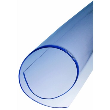 Lamelles en chlorure de polyvinyle PVC souple transparentes légèrement bleutées